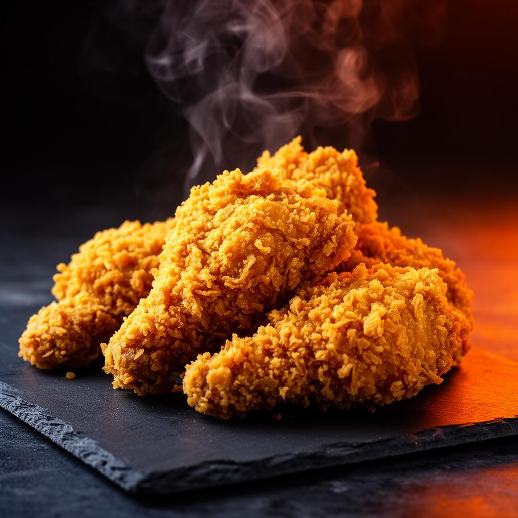 Crispy hand-slaughtered halal fried chicken