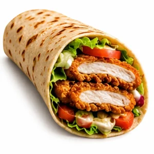Chicken Schnitzel Wrap